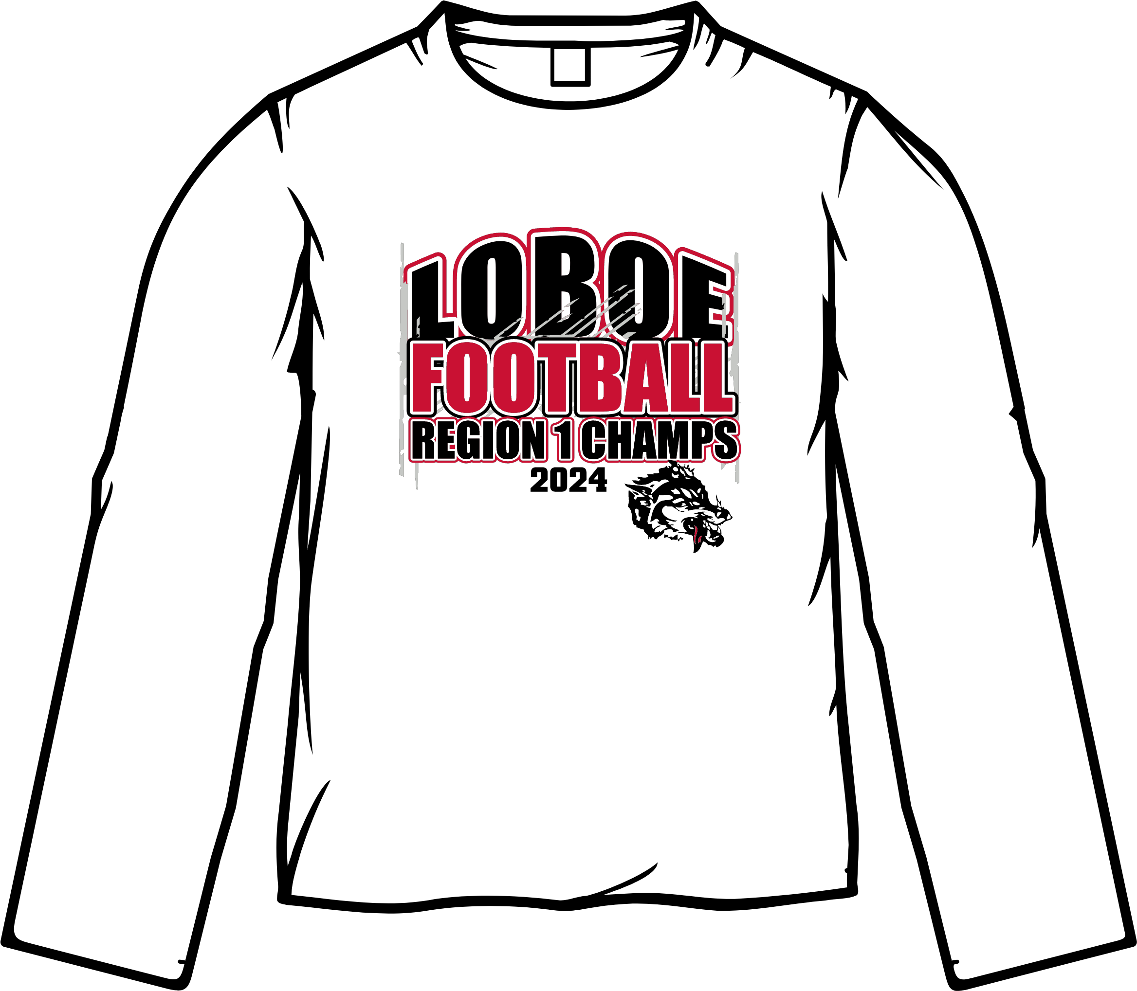 2024 Football Region Champs Long Sleeve T-Shirt