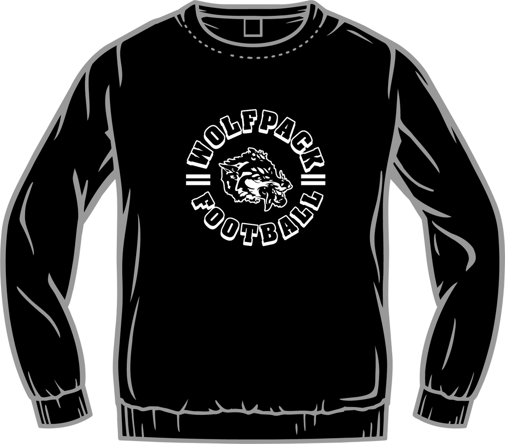 Wolf Pack Long Crew Neck Sweatshirt