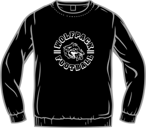 Wolf Pack Long Crew Neck Sweatshirt