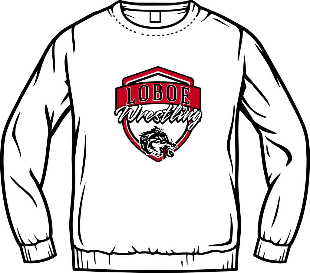 Wrestling Crewneck Sweatshirt 2025 Shield